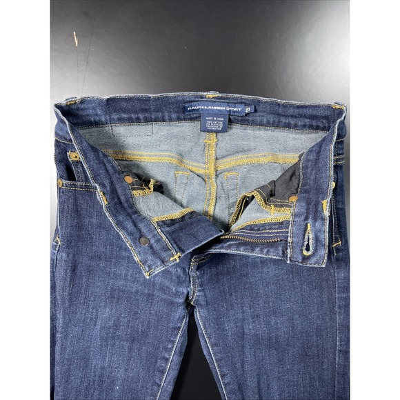 Ralph Lauren Sport Women's Stretch Jeans Size 27x31 Dark Wash Denim - Picture 8 of 8